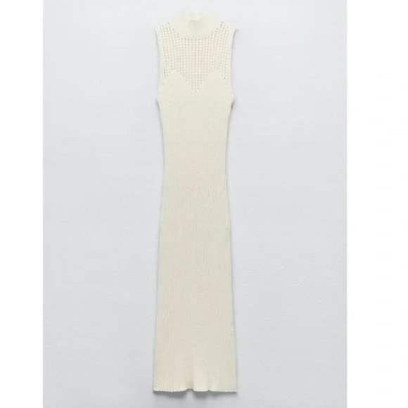 ZARA LONG CHENILLE DRESS - Picture 8 of 8